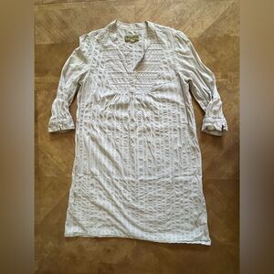 Target White Pleated Bib-Collar Tunic | Size XL